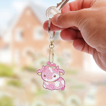 Load image into Gallery viewer, PVC Double Sided Special Shaped Cartoon Pattern Full Drill Keyring for Beginners