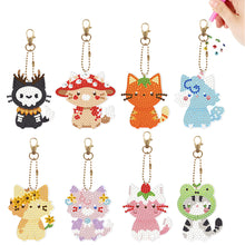 Load image into Gallery viewer, PVC Double Sided Special Shaped Cartoon Pattern Full Drill Keyring for Beginners