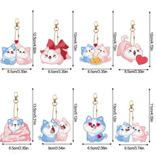 Load image into Gallery viewer, PVC Double Sided Special Shaped Cartoon Pattern Full Drill Keyring for Beginners