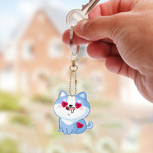 Load image into Gallery viewer, PVC Double Sided Special Shaped Cartoon Pattern Full Drill Keyring for Beginners