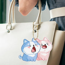 Load image into Gallery viewer, PVC Double Sided Special Shaped Cartoon Pattern Full Drill Keyring for Beginners