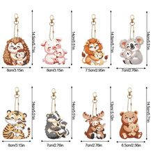 Load image into Gallery viewer, PVC Double Sided Special Shaped Cartoon Pattern Full Drill Keyring for Beginners