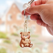 Load image into Gallery viewer, PVC Double Sided Special Shaped Cartoon Pattern Full Drill Keyring for Beginners