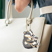 Load image into Gallery viewer, PVC Double Sided Special Shaped Cartoon Pattern Full Drill Keyring for Beginners