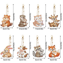 Load image into Gallery viewer, PVC Double Sided Special Shaped Cartoon Pattern Full Drill Keyring for Beginners