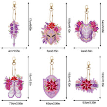 Load image into Gallery viewer, PVC Double Sided Special Shaped Cartoon Pattern Full Drill Keyring for Beginners