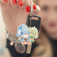 Load image into Gallery viewer, PVC Double Sided Special Shaped Cartoon Pattern Full Drill Keyring for Beginners