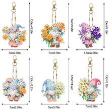 Load image into Gallery viewer, PVC Double Sided Special Shaped Cartoon Pattern Full Drill Keyring for Beginners
