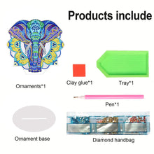 Load image into Gallery viewer, PVC Round Special Shaped Mandala Pattern Diamond Painting Desktop Decorations