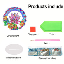 Load image into Gallery viewer, PVC Round Special Shaped Mandala Pattern Diamond Painting Desktop Decorations