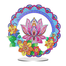 Load image into Gallery viewer, PVC Round Special Shaped Mandala Pattern Diamond Painting Desktop Decorations