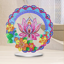Load image into Gallery viewer, PVC Round Special Shaped Mandala Pattern Diamond Painting Desktop Decorations