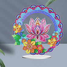Load image into Gallery viewer, PVC Round Special Shaped Mandala Pattern Diamond Painting Desktop Decorations