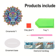 Load image into Gallery viewer, PVC Round Special Shaped Mandala Pattern Diamond Painting Desktop Decorations
