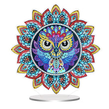 Load image into Gallery viewer, PVC Round Special Shaped Mandala Pattern Diamond Painting Desktop Decorations