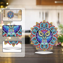 Load image into Gallery viewer, PVC Round Special Shaped Mandala Pattern Diamond Painting Desktop Decorations