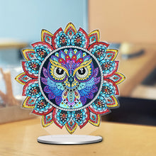 Load image into Gallery viewer, PVC Round Special Shaped Mandala Pattern Diamond Painting Desktop Decorations