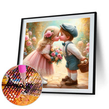 Load image into Gallery viewer, Diamond Painting - Full Round - kiss a child (30*30CM)