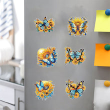 Load image into Gallery viewer, 6Pcs Special Shape Cartoon Fridge Stickers Diamond Painting Magnets Refrigerator