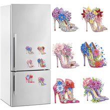 Load image into Gallery viewer, 6Pcs Special Shape Cartoon Fridge Stickers Diamond Painting Magnets Refrigerator