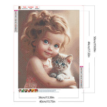 Load image into Gallery viewer, Diamond Painting - Full Round - little girl (40*50CM)