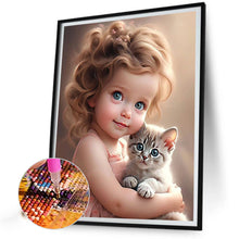 Load image into Gallery viewer, Diamond Painting - Full Round - little girl (40*50CM)