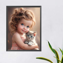 Load image into Gallery viewer, Diamond Painting - Full Round - little girl (40*50CM)