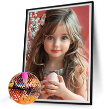 Load image into Gallery viewer, Diamond Painting - Full Round - little girl (40*50CM)