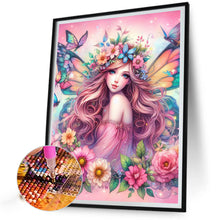 Load image into Gallery viewer, AB Diamond Painting - Full Round - Flower and Elf Girl (40*50CM)