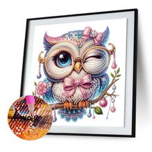 Load image into Gallery viewer, Diamond Painting - Partial Special Shaped - Cute branch owl (30*30CM)