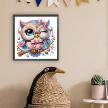 Load image into Gallery viewer, Diamond Painting - Partial Special Shaped - Cute branch owl (30*30CM)