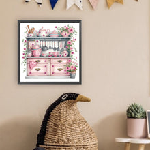 Load image into Gallery viewer, Diamond Painting - Partial Special Shaped - retro cabinets (30*30CM)