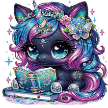 Load image into Gallery viewer, Diamond Painting - Partial Special Shaped - Colorful unicorn (30*30CM)