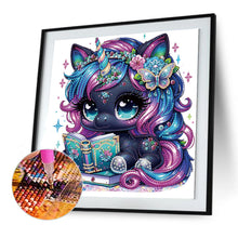 Load image into Gallery viewer, Diamond Painting - Partial Special Shaped - Colorful unicorn (30*30CM)