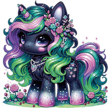 Load image into Gallery viewer, Diamond Painting - Partial Special Shaped - Colorful unicorn (30*30CM)