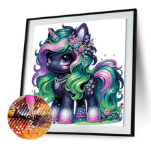 Load image into Gallery viewer, Diamond Painting - Partial Special Shaped - Colorful unicorn (30*30CM)
