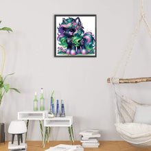 Load image into Gallery viewer, Diamond Painting - Partial Special Shaped - Colorful unicorn (30*30CM)
