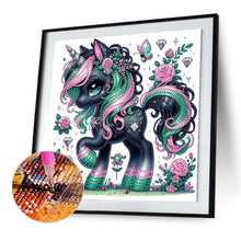 Load image into Gallery viewer, Diamond Painting - Partial Special Shaped - Colorful unicorn (30*30CM)