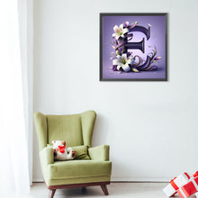 Load image into Gallery viewer, Diamond Painting - Full Round - Lily letter E (40*40CM)