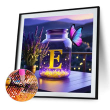 Load image into Gallery viewer, Diamond Painting - Full Round - Fantasy glass bottle butterfly letter E (40*40CM)