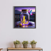 Load image into Gallery viewer, Diamond Painting - Full Round - Fantasy glass bottle butterfly letter L (40*40CM)