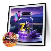 Load image into Gallery viewer, Diamond Painting - Full Round - Fantasy glass bottle butterfly letter Z (40*40CM)