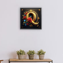 Load image into Gallery viewer, Diamond Painting - Full Round - Rose gold stamping letter Q (30*30CM)