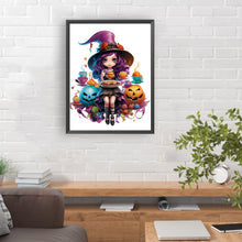 Load image into Gallery viewer, Diamond Painting - Full Round - halloween witch (30*40CM)