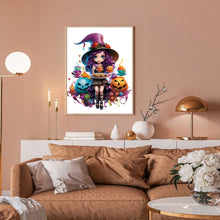 Load image into Gallery viewer, Diamond Painting - Full Round - halloween witch (30*40CM)