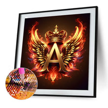 Load image into Gallery viewer, Diamond Painting - Full Round - Feather wings letter A (30*30CM)