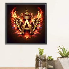 Load image into Gallery viewer, Diamond Painting - Full Round - Feather wings letter A (30*30CM)