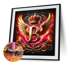 Load image into Gallery viewer, Diamond Painting - Full Round - Feather wings letter B (30*30CM)