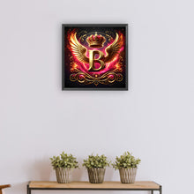 Load image into Gallery viewer, Diamond Painting - Full Round - Feather wings letter B (30*30CM)