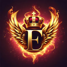 Load image into Gallery viewer, Diamond Painting - Full Round - Feather wings letter E (30*30CM)
